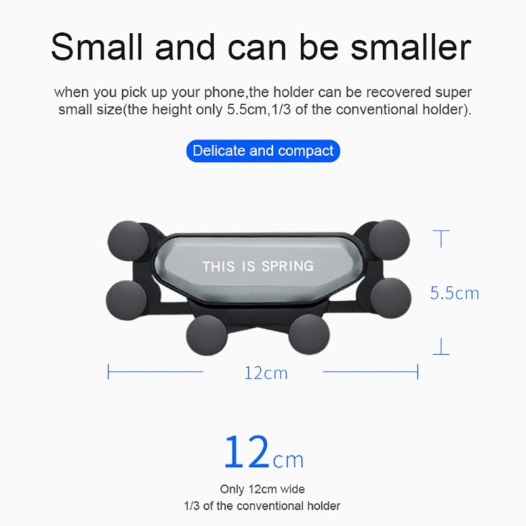 Car Air Outlet Six-claw Gravity Mobile Phone Holder Bracket (Red) by buy2fix