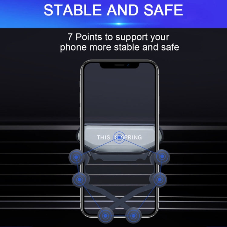 Car Air Outlet Six-claw Gravity Mobile Phone Holder Bracket (Silver) by buy2fix