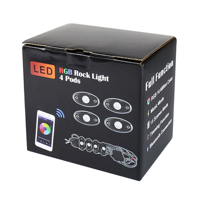 4 in 1 Universal Car APP Control RGB Chassis Atmosphere Lights Colorful Lighting Decorative Lamp - Atmosphere lights by buy2fix | Online Shopping UK | buy2fix