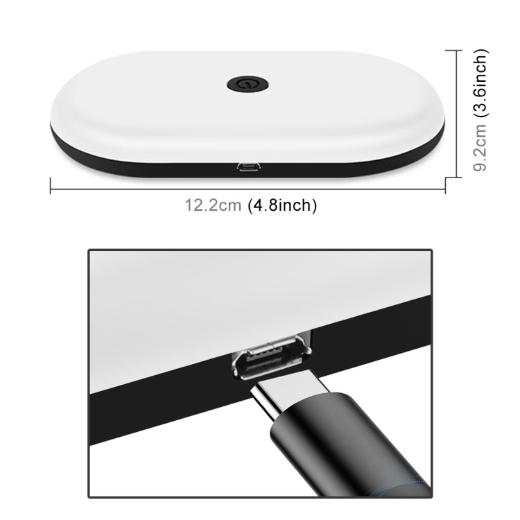 DC 5V / 2.2W Car Oval Reading Lamp Dome Light by buy2fix