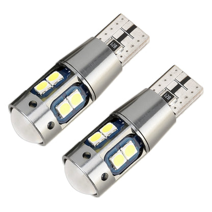 2 PCS T10 DC12V / 2.3W / 6000K / 180LM 10LEDs SMD-3030 Car Clearance Light, with Decoding - Clearance Lights by buy2fix | Online Shopping UK | buy2fix