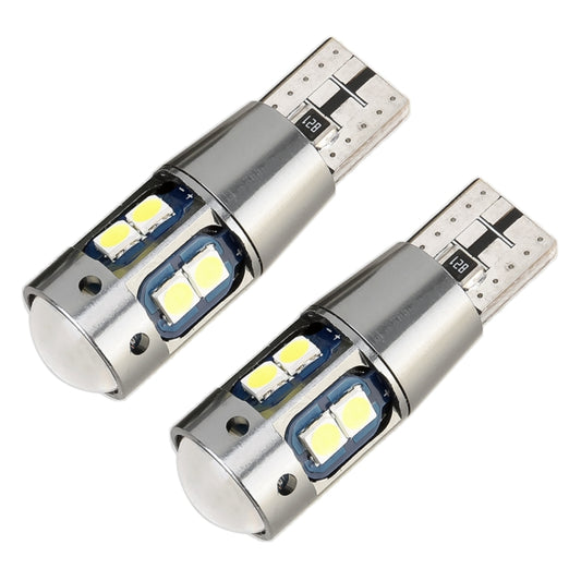 2 PCS T10 DC12V / 2.3W / 6000K / 180LM 10LEDs SMD-3030 Car Clearance Light, with Decoding - Clearance Lights by buy2fix | Online Shopping UK | buy2fix