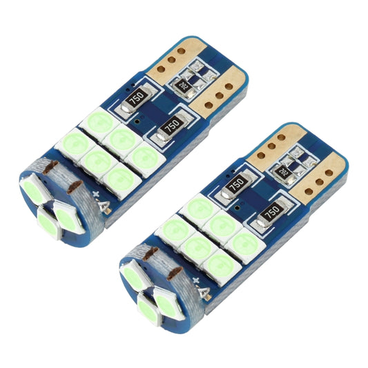 2 PCS T10 DC12 / 1W 9LEDs SMD-3030 Car Clearance Light(Ice Blue Light) - Clearance Lights by buy2fix | Online Shopping UK | buy2fix