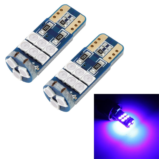 2 PCS T10 DC12 / 1W 9LEDs SMD-3030 Car Clearance Light(Blue Light) - Clearance Lights by buy2fix | Online Shopping UK | buy2fix