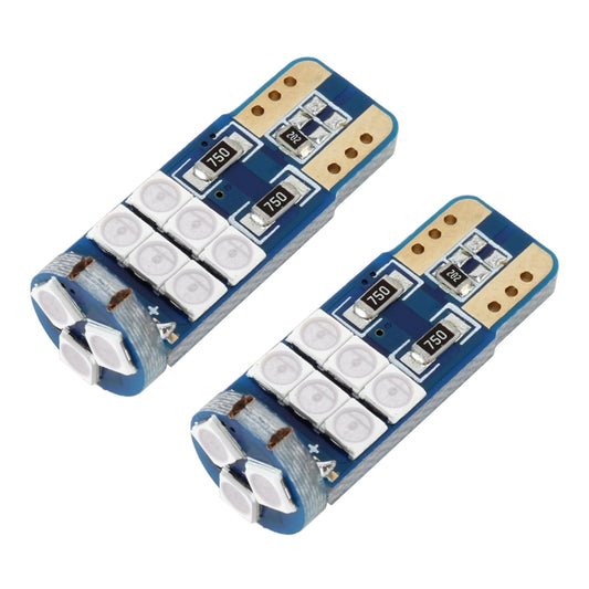 2 PCS T10 DC12 / 1W 9LEDs SMD-3030 Car Clearance Light(Blue Light) - Clearance Lights by buy2fix | Online Shopping UK | buy2fix