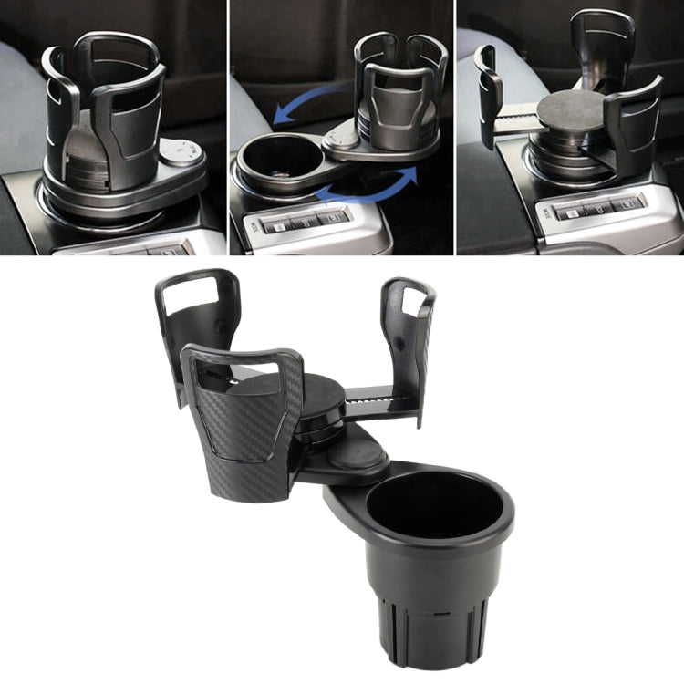 Multi-functional Car Auto Universal Carbon Fiber Texture Cup Holder Drink Holder by buy2fix
