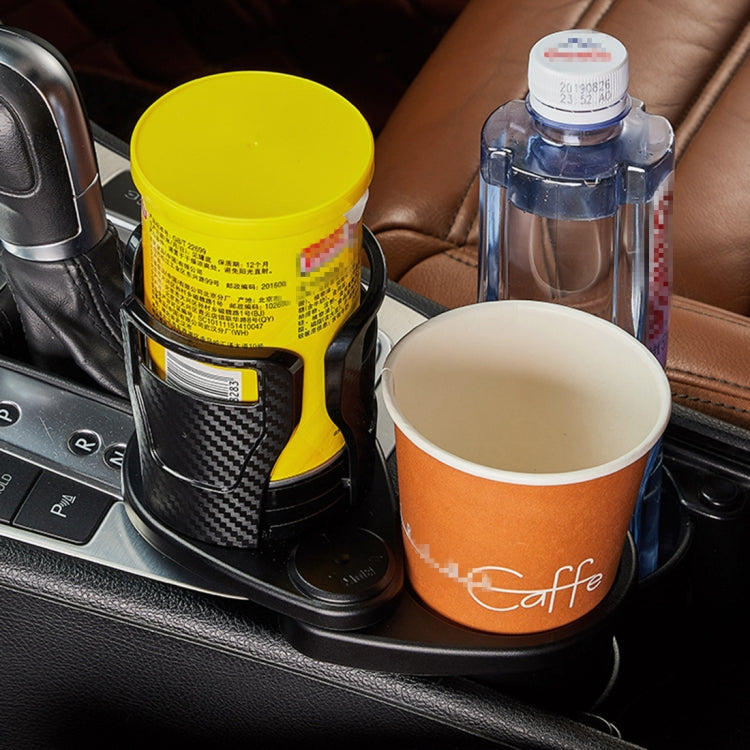 Multi-functional Car Auto Universal Carbon Fiber Texture Cup Holder Drink Holder by buy2fix