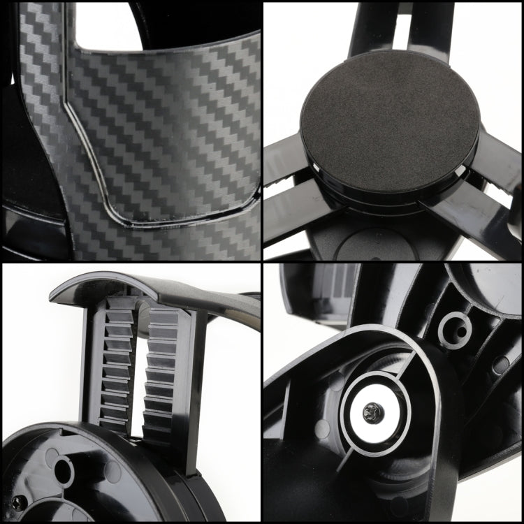Multi-functional Car Auto Universal Carbon Fiber Texture Cup Holder Drink Holder by buy2fix