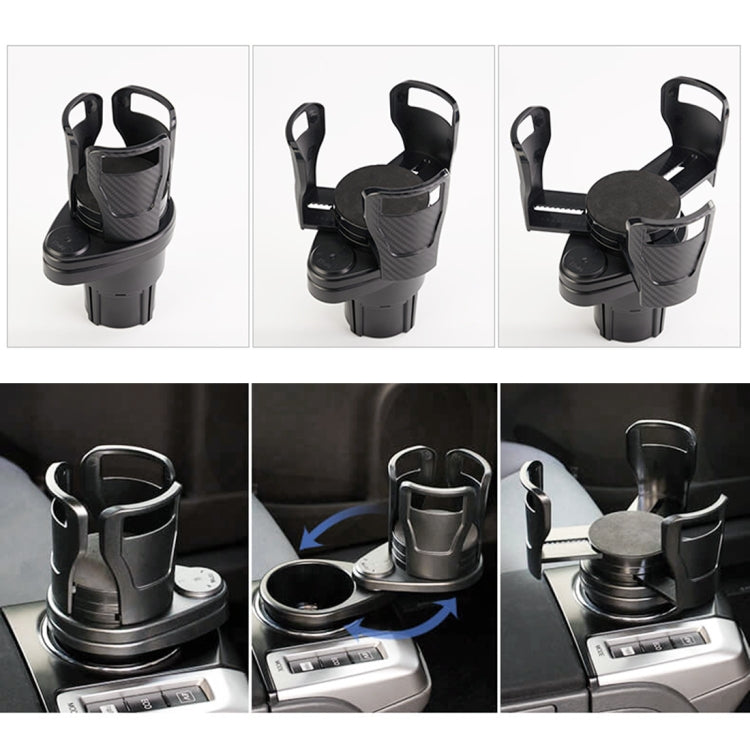 Multi-functional Car Auto Universal Carbon Fiber Texture Cup Holder Drink Holder by buy2fix