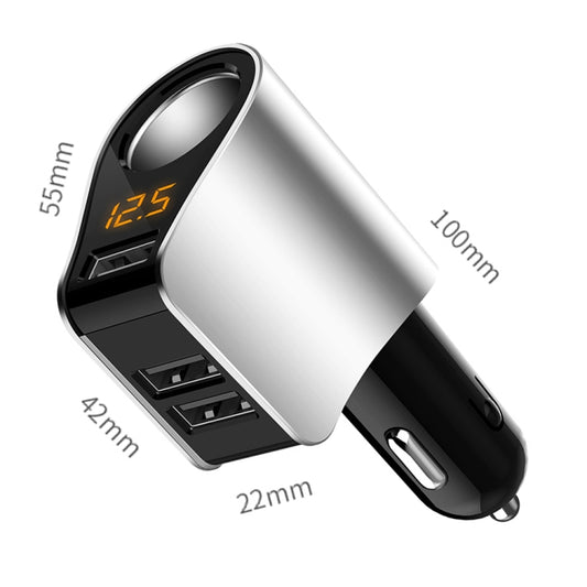 Car Multi-functional Three USB Charger Adapter 3 in 1 Fast Charger - Car Charger by buy2fix | Online Shopping UK | buy2fix