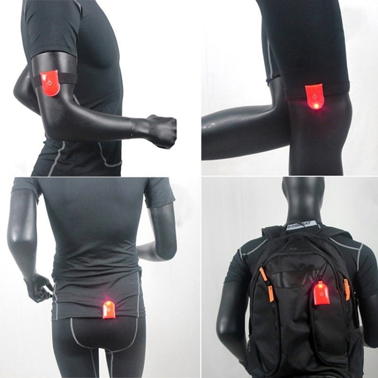 2 PCS Outdoor Night Running Safety Warning Light LED Illuminated Magnet Clip Light (Colour) by buy2fix