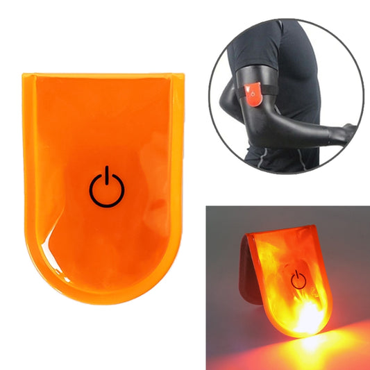 2 PCS Outdoor Night Running Safety Warning Light LED Illuminated Magnet Clip Light (Orange) by buy2fix