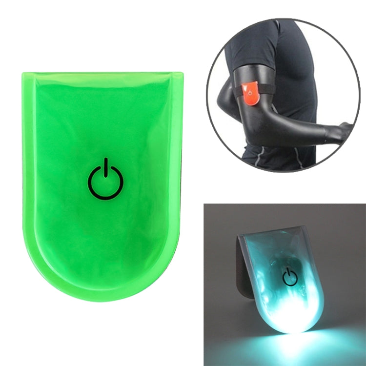 2 PCS Outdoor Night Running Safety Warning Light LED Illuminated Magnet Clip Light (Green) by buy2fix