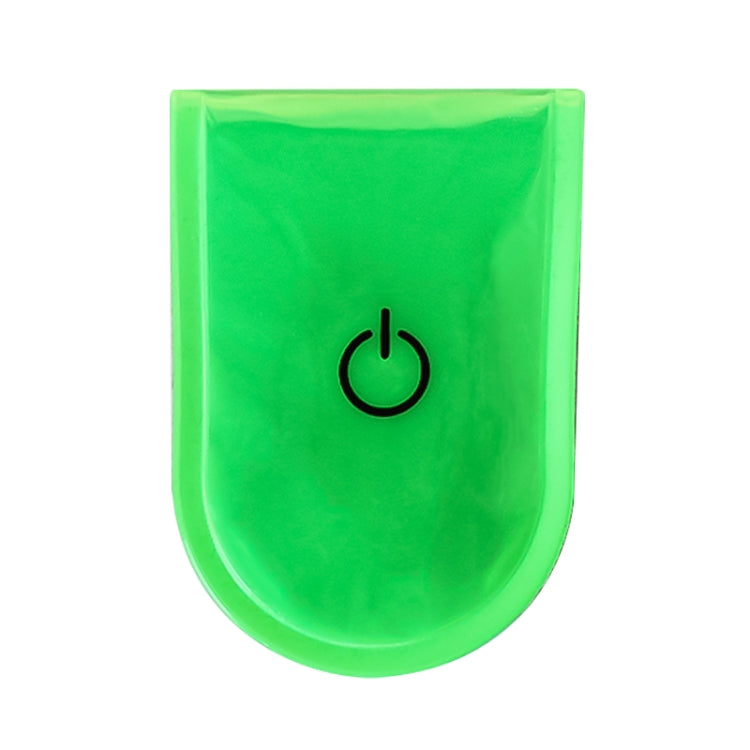 2 PCS Outdoor Night Running Safety Warning Light LED Illuminated Magnet Clip Light (Green) by buy2fix
