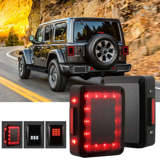 2 PCS Car Angel Eye Reversing Lights / Turn Light / Tail Light  for US Version Jeep Wrangler JK 2007-2017 - Arrow Turn Lights by buy2fix | Online Shopping UK | buy2fix