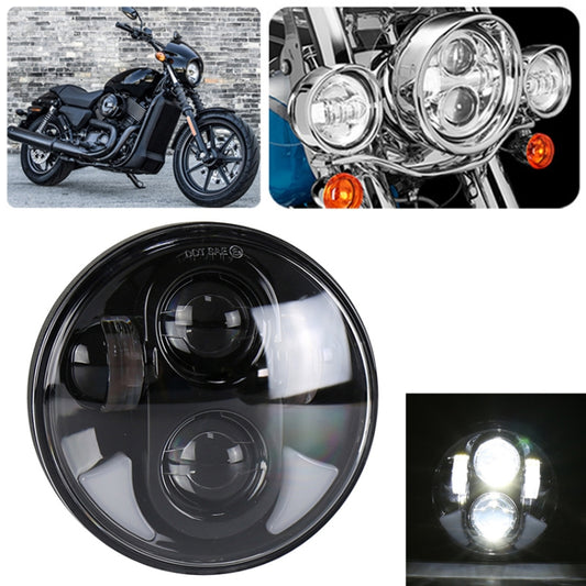 5.75 inch DC12V 6000K-6500K 40W Car LED Headlight for Harley (Black) - LED Headlamps by buy2fix | Online Shopping UK | buy2fix
