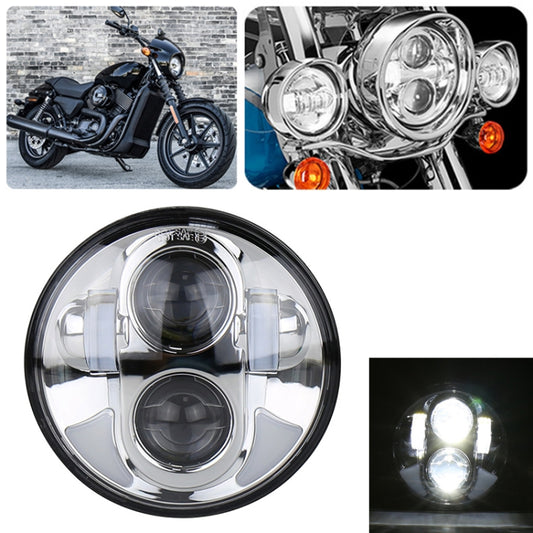 5.75 inch DC12V 6000K-6500K 40W Car LED Headlight for Harley(Silver) - Work Lights by buy2fix | Online Shopping UK | buy2fix