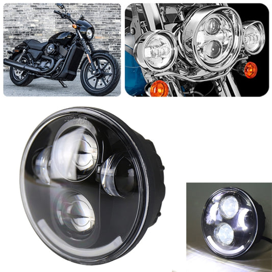 5.75 inch DC12V 6000K-6500K 40W Car LED Headlight for Harley(Black) - Work Lights by buy2fix | Online Shopping UK | buy2fix
