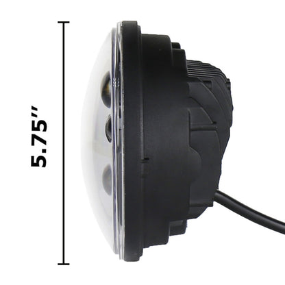 5.75 inch DC12V 6000K-6500K 40W Car LED Headlight for Harley(Black) - Work Lights by buy2fix | Online Shopping UK | buy2fix