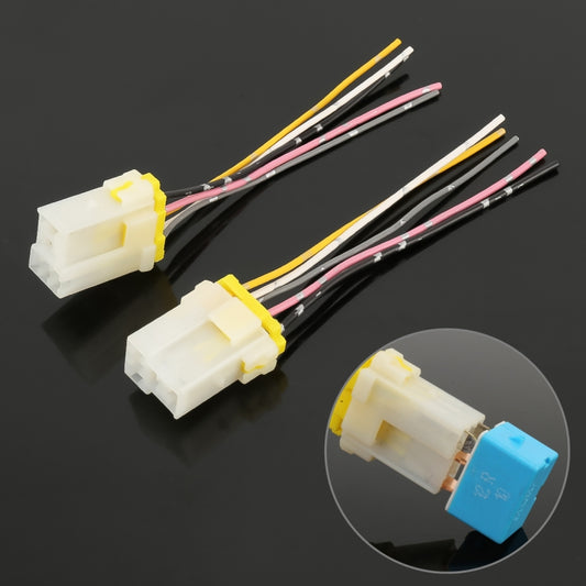 10 PCS 5 PIN Relay Holder Base with Wire - Wires by buy2fix | Online Shopping UK | buy2fix