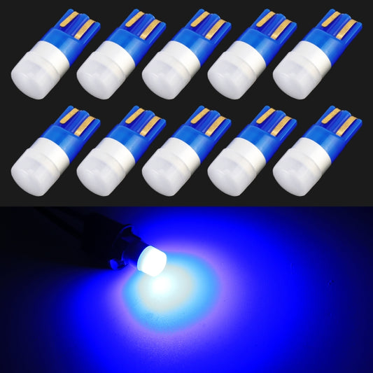 10 PCS T10 / W5W / 168 / 194 DC12V / 0.6W 1LEDs SMD-3030 Car Clearance Light (Blue Light) - Clearance Lights by buy2fix | Online Shopping UK | buy2fix