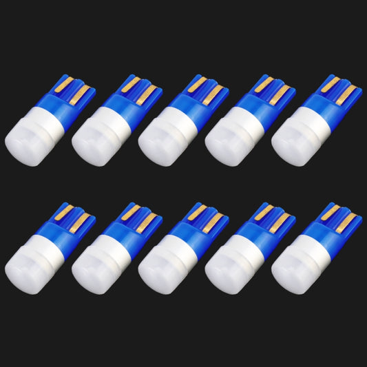 10 PCS T10 / W5W / 168 / 194 DC12V / 0.6W 1LEDs SMD-3030 Car Clearance Light (Blue Light) - Clearance Lights by buy2fix | Online Shopping UK | buy2fix