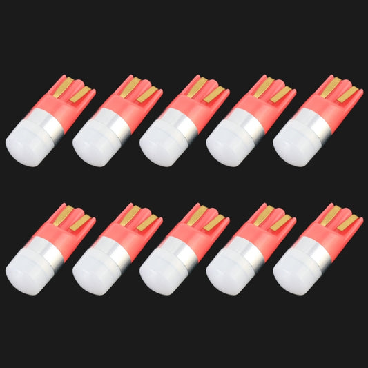 10 PCS T10 / W5W / 168 / 194 DC12V / 0.6W 1LEDs SMD-3030 Car Clearance Light (Pink Light) - Clearance Lights by buy2fix | Online Shopping UK | buy2fix