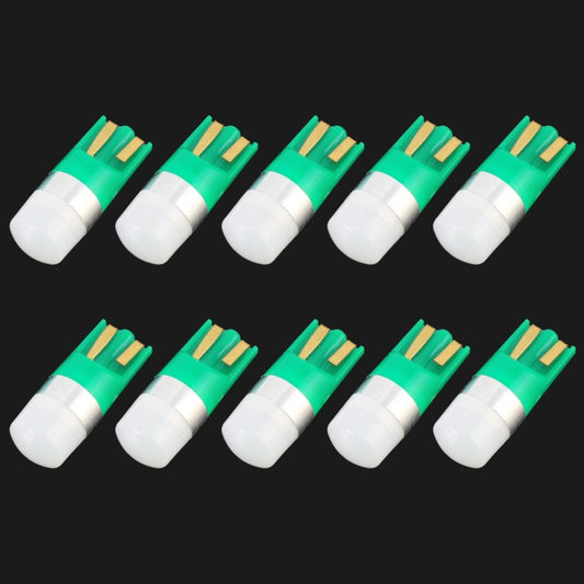 10 PCS T10 / W5W / 168 / 194 DC12V / 0.6W 1LEDs SMD-3030 Car Clearance Light (Green Light) - Clearance Lights by buy2fix | Online Shopping UK | buy2fix