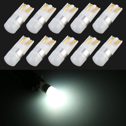10 PCS T10 / W5W / 168 / 194 DC12V / 0.6W 1LEDs SMD-3030 Car Clearance Light (White Light) - Clearance Lights by buy2fix | Online Shopping UK | buy2fix