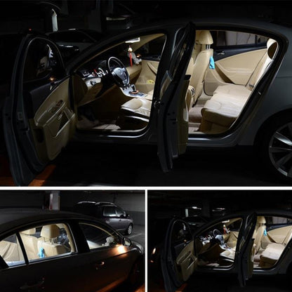 2 PCS 31mm DC12V / 2.5W / 6000K / 170LM 6LEDs SMD-3030 Car Reading Lamp Dome Light by buy2fix