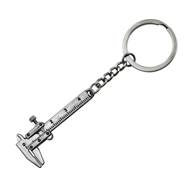 5 PCS Mini Vernier Caliper Keychain Key Rings(Silver) by buy2fix