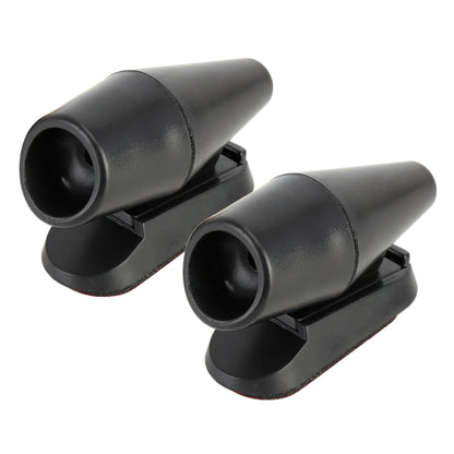 Pair Car ABS Deer Alert Sound Alarm Ultrasonic Wind Power Animal Repeller(Black) - Others by buy2fix | Online Shopping UK | buy2fix