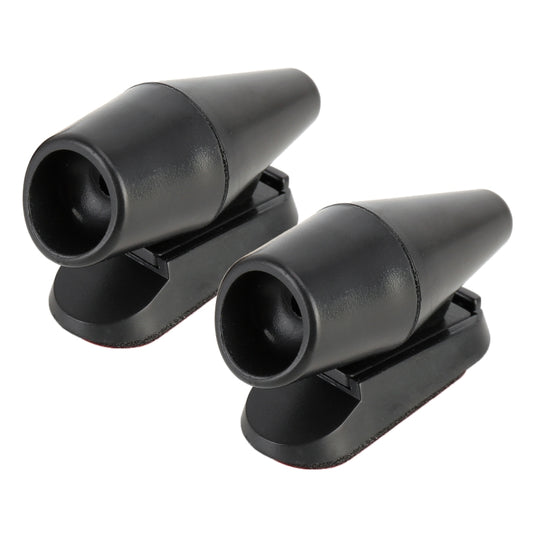Pair Car ABS Deer Alert Sound Alarm Ultrasonic Wind Power Animal Repeller(Black) - Others by buy2fix | Online Shopping UK | buy2fix