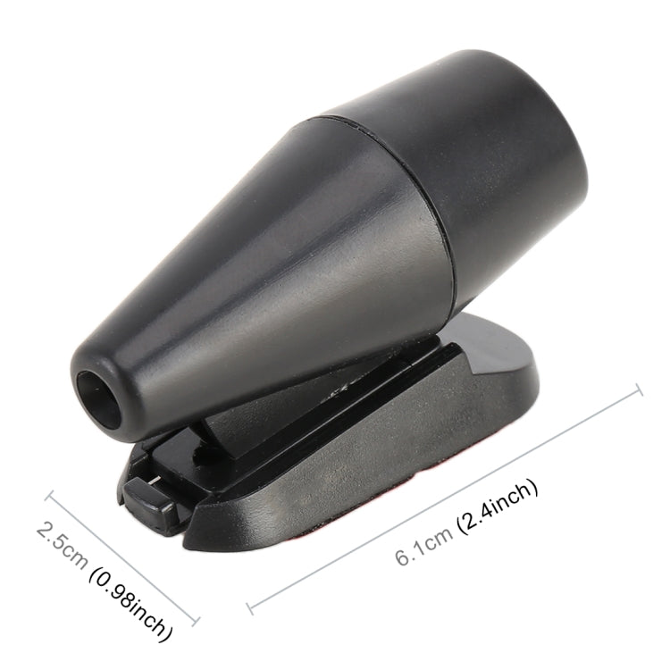 Pair Car ABS Deer Alert Sound Alarm Ultrasonic Wind Power Animal Repeller(Black) - Others by buy2fix | Online Shopping UK | buy2fix