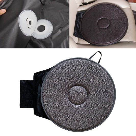 360 Degree Rotation Car Seat Cushion Whirling Seat Mat (Grey) - Seat Accessories by buy2fix | Online Shopping UK | buy2fix