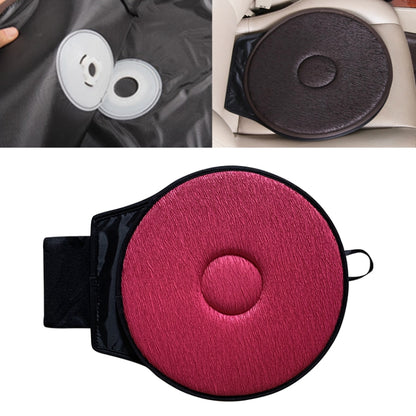 360 Degree Rotation Car Seat Cushion Whirling Seat Mat (Wine Red) - Seat Accessories by buy2fix | Online Shopping UK | buy2fix