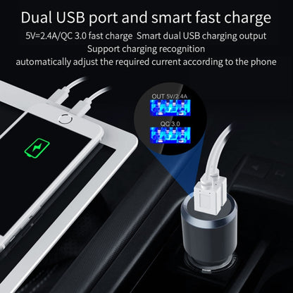 BC49BQ Car Digital Radio Receiver Bluetooth MP3 Player FM Transmitter Voice Assistant QC3.0 Quick Charger by buy2fix