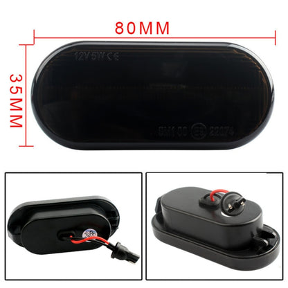 2 PCS D12V / 5W Car LED Leaf Board Side Flowing Water Turn Signal Light for Volkswagen(Black) - Arrow Turn Lights by buy2fix | Online Shopping UK | buy2fix