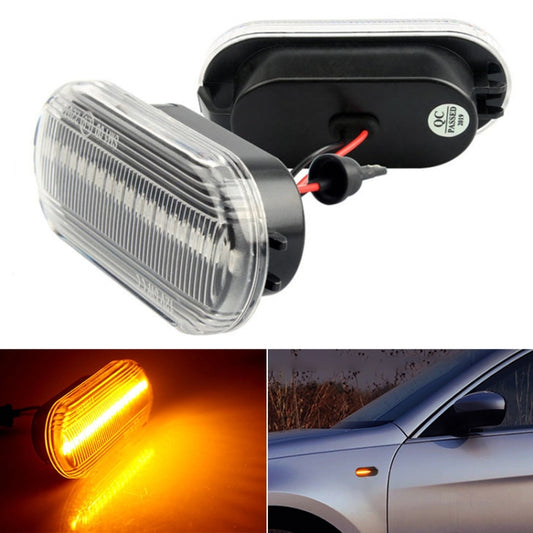 2 PCS D12V / 5W Car LED Leaf Board Side Flowing Water Turn Signal Light for Volkswagen(Transparent) - Arrow Turn Lights by buy2fix | Online Shopping UK | buy2fix