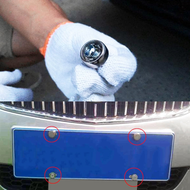 10 Sets Anti-theft Screws Car License Plate Bolts Frame Screws - Nuts & Bolts by buy2fix | Online Shopping UK | buy2fix