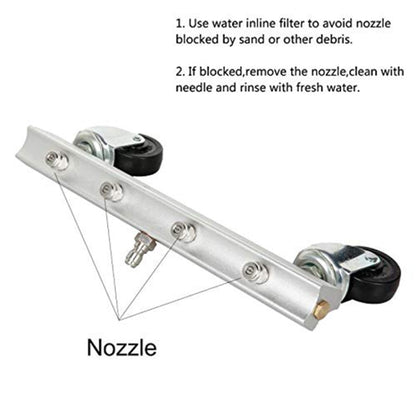 Car Body Chassis Car High Pressure Washing Machine Car Bottom Water Washing Machine 4 Nozzle Cleaner Set, Extension Rod Length: 34cm by buy2fix