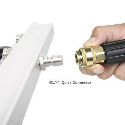 Car Body Chassis Car High Pressure Washing Machine Car Bottom Water Washing Machine 4 Nozzle Cleaner Set, Extension Rod Length: 34cm by buy2fix