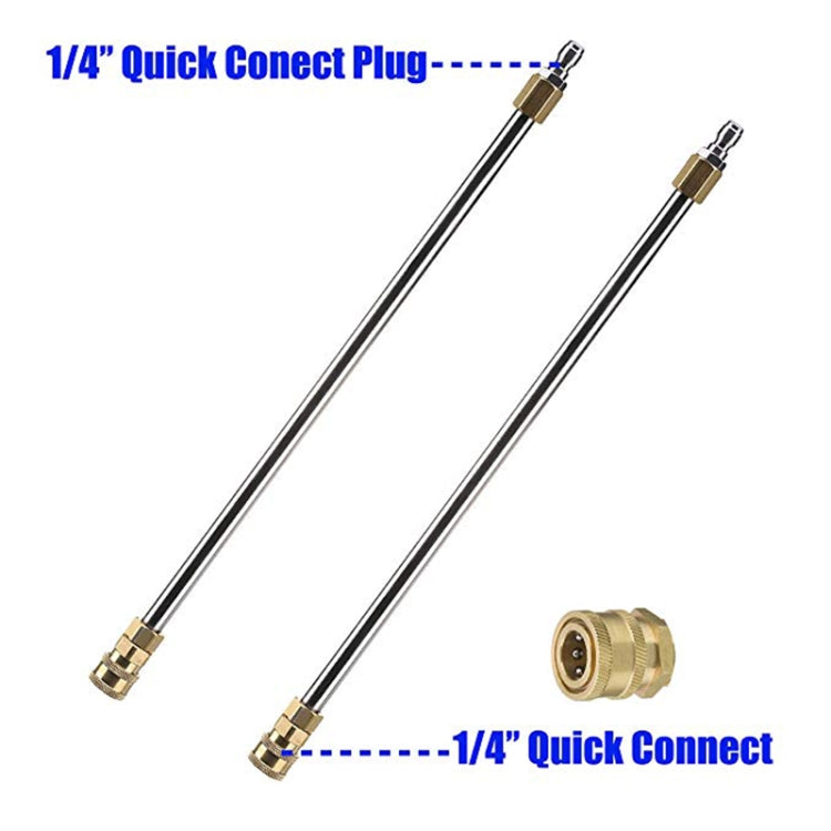 Car Body Chassis Car High Pressure Washing Machine Car Bottom Water Washing Machine 4 Nozzle Cleaner Set, Extension Rod Length: 34cm by buy2fix