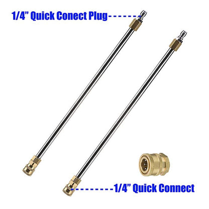 Car Body Chassis Car High Pressure Washing Machine Car Bottom Water Washing Machine 4 Nozzle Cleaner Set, Extension Rod Length: 34cm by buy2fix