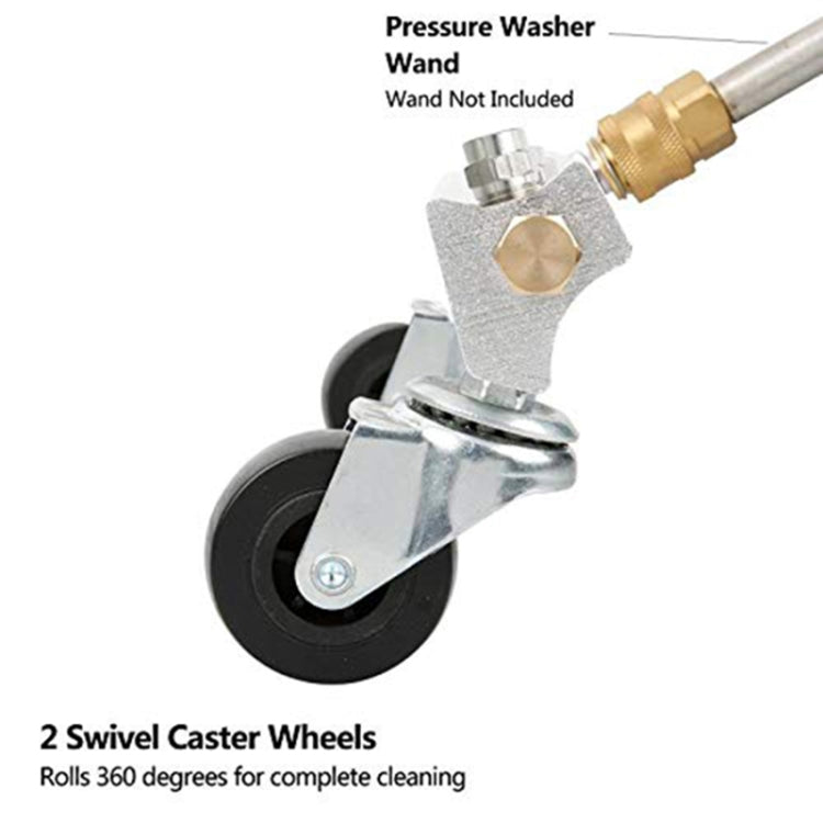 Car Body Chassis Car High Pressure Washing Machine Car Bottom Water Washing Machine 4 Nozzle Cleaner Set, Extension Rod Length: 34cm by buy2fix