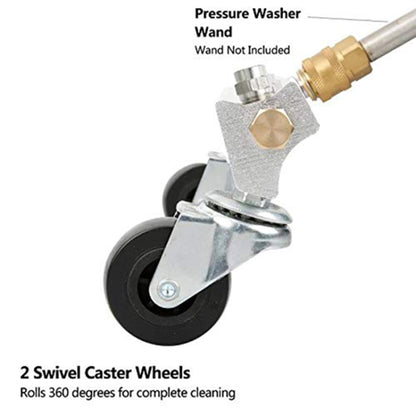 Car Body Chassis Car High Pressure Washing Machine Car Bottom Water Washing Machine 4 Nozzle Cleaner Set, Extension Rod Length: 34cm by buy2fix