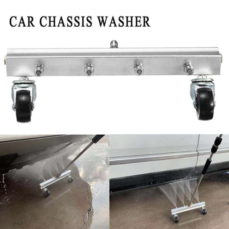 Car Body Chassis Car High Pressure Washing Machine Car Bottom Water Washing Machine 4 Nozzle Cleaner Set, Extension Rod Length: 34cm by buy2fix