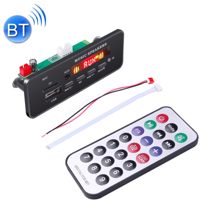 Car 12V 2x3W Audio MP3 Player Decoder Board FM Radio TF USB 3.5mm AUX, with Bluetooth & Recording Call Function & Remote Control by buy2fix