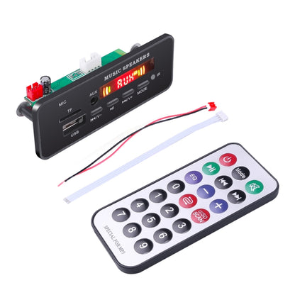 Car 12V 2x3W Audio MP3 Player Decoder Board FM Radio TF USB 3.5mm AUX, with Bluetooth & Recording Call Function & Remote Control by buy2fix