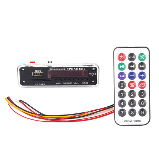Car Color Screen 12V Audio MP3 Player Decoder Board FM Radio SD Card USB, with Bluetooth Function & Remote Control by buy2fix